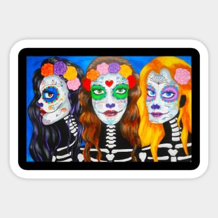 Three Catrinas Sticker